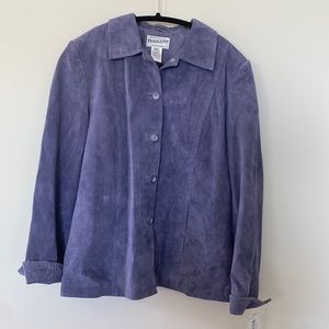 NWT Pendleton Suede/leather blazer